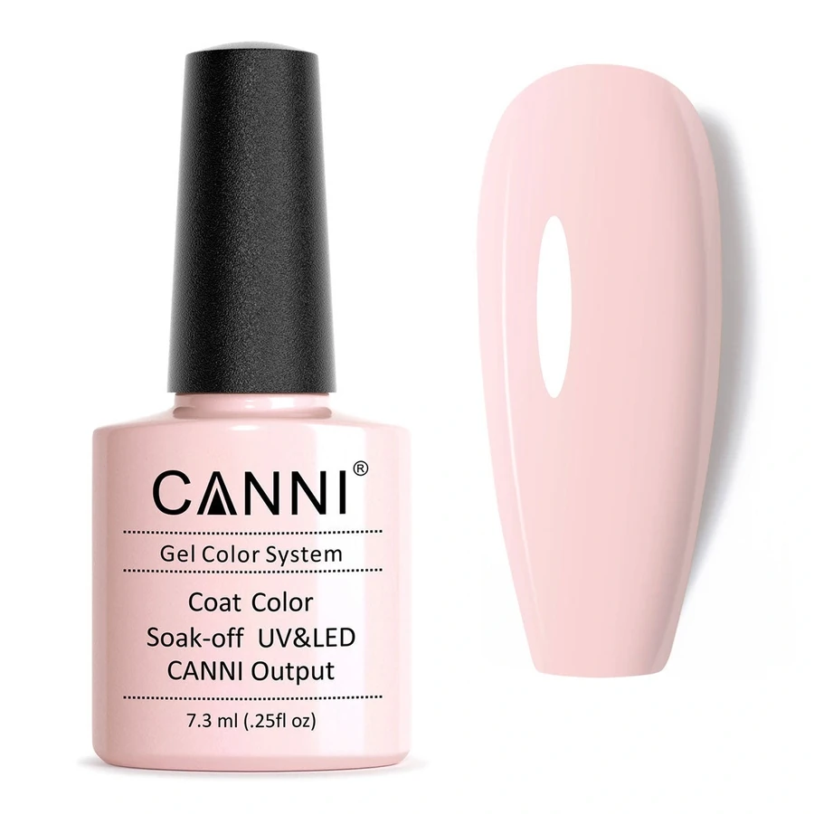 Гель-лак Canni Gel Polish №146 Milky Rose молочно-рожевий, емаль 7,3 мл