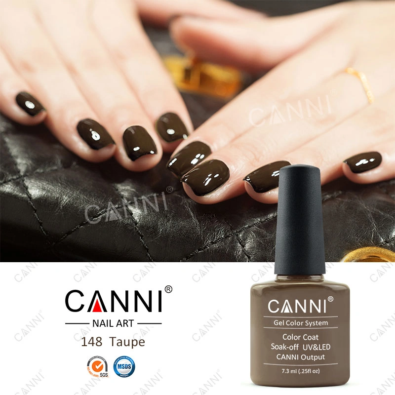 Гель-лак Canni Gel Polish №148 коричневий, емаль 7,3 мл