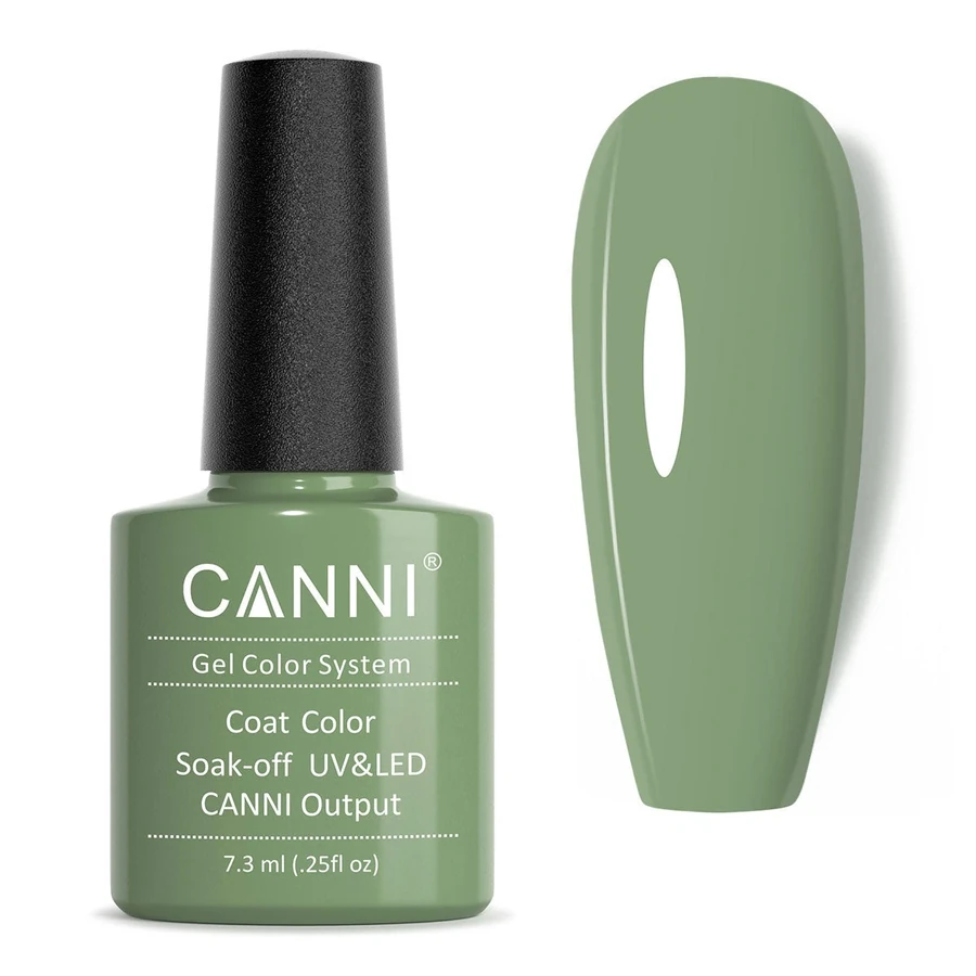 Гель-лак Canni Gel Polish №153 Light Olive світло-оливковий, емаль 7,3 мл