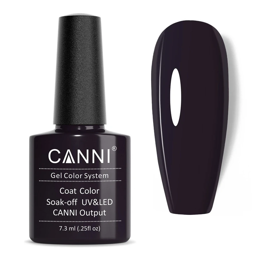 Гель-лак Canni Gel Polish №155 Purple Brown баклажановий, емаль 7,3 мл