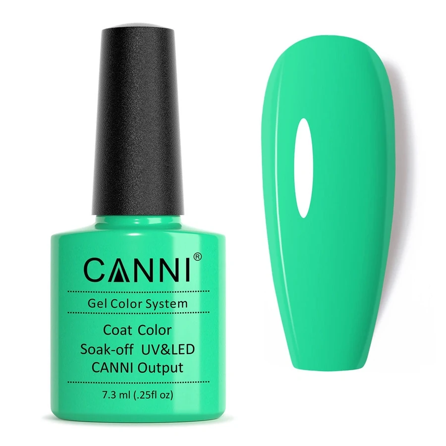 Гель-лак Canni Gel Polish №159 Bright Mint яскрава м`ята, емаль 7,3 мл