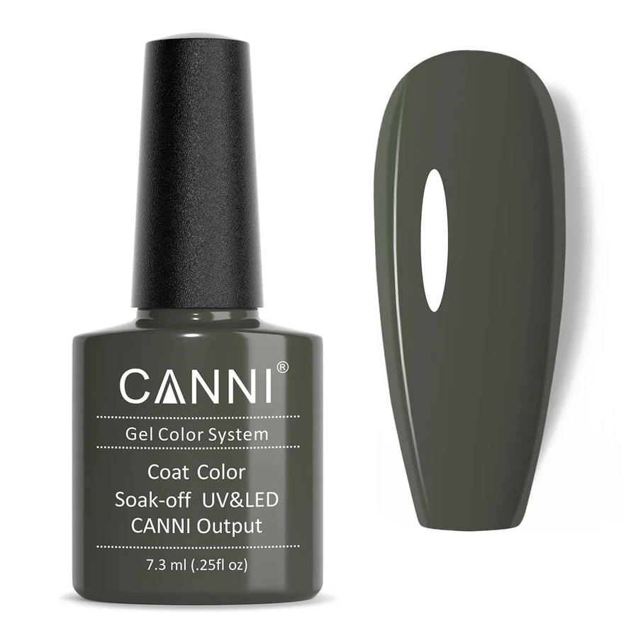 Гель-лак Canni Gel Polish №169 Olive Green темно-оливковий, емаль 7,3 мл