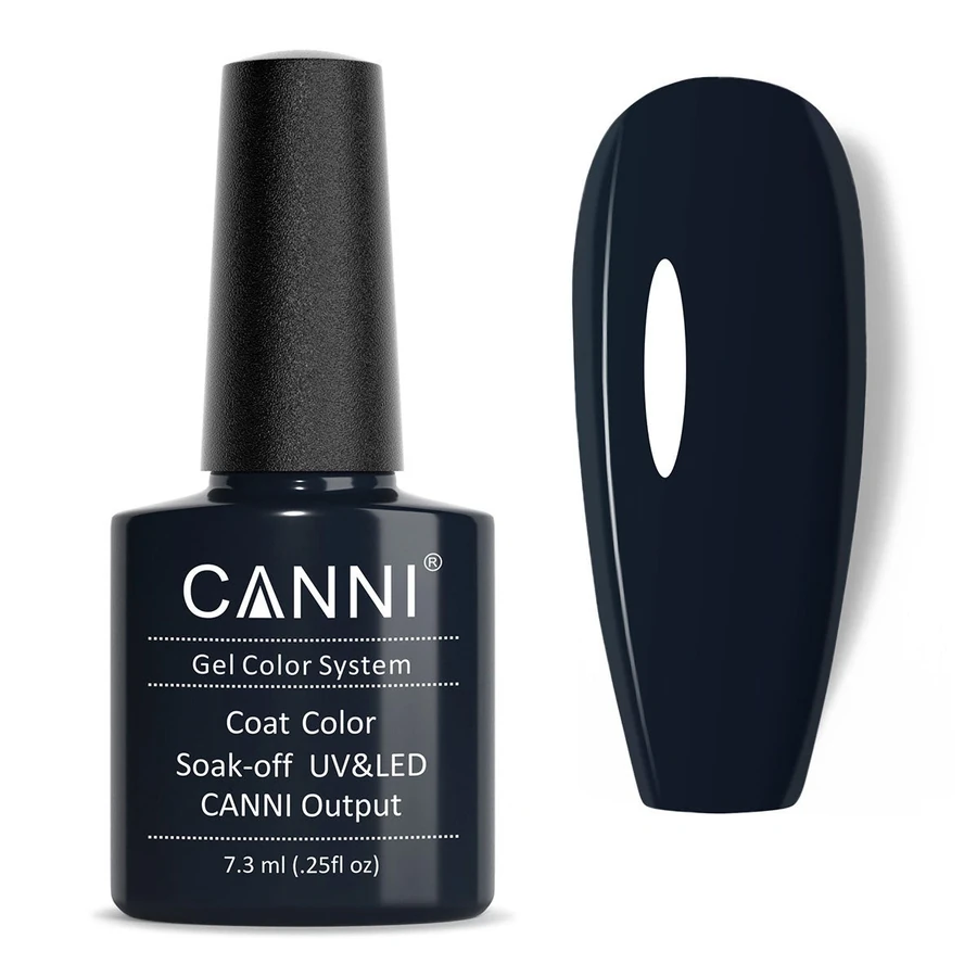 Гель-лак Canni Gel Polish №180 Iron Grey темний сіро-синій, емаль 7,3 мл
