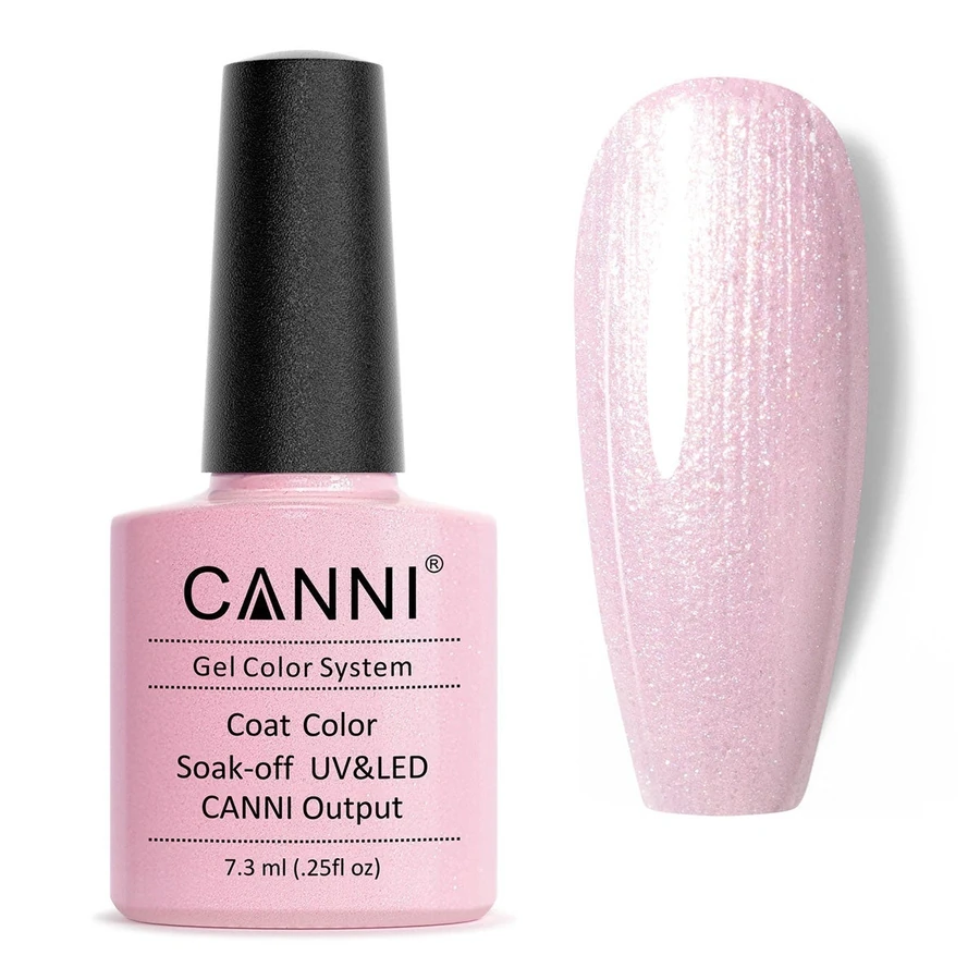 Гель-лак Canni Gel Polish №200 Pink Pearl світло-рожевий з перламутром 7,3 мл