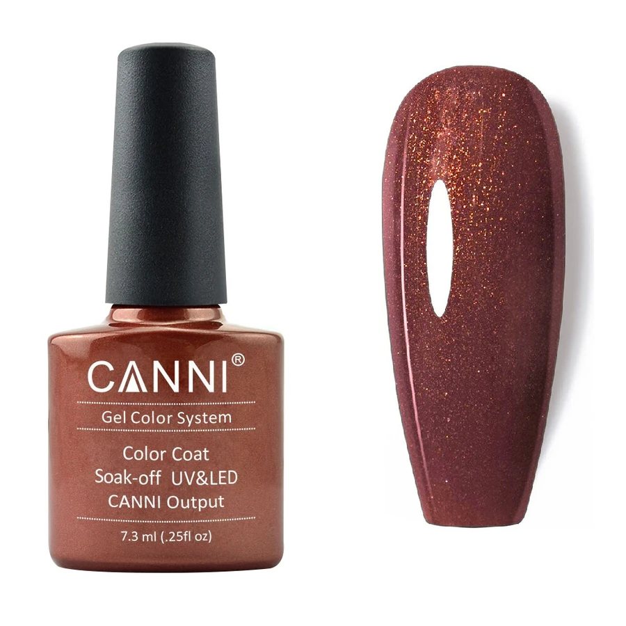 Гель-лак Canni Gel Polish №223 Sienna теракотовий з шиммером 7,3 мл