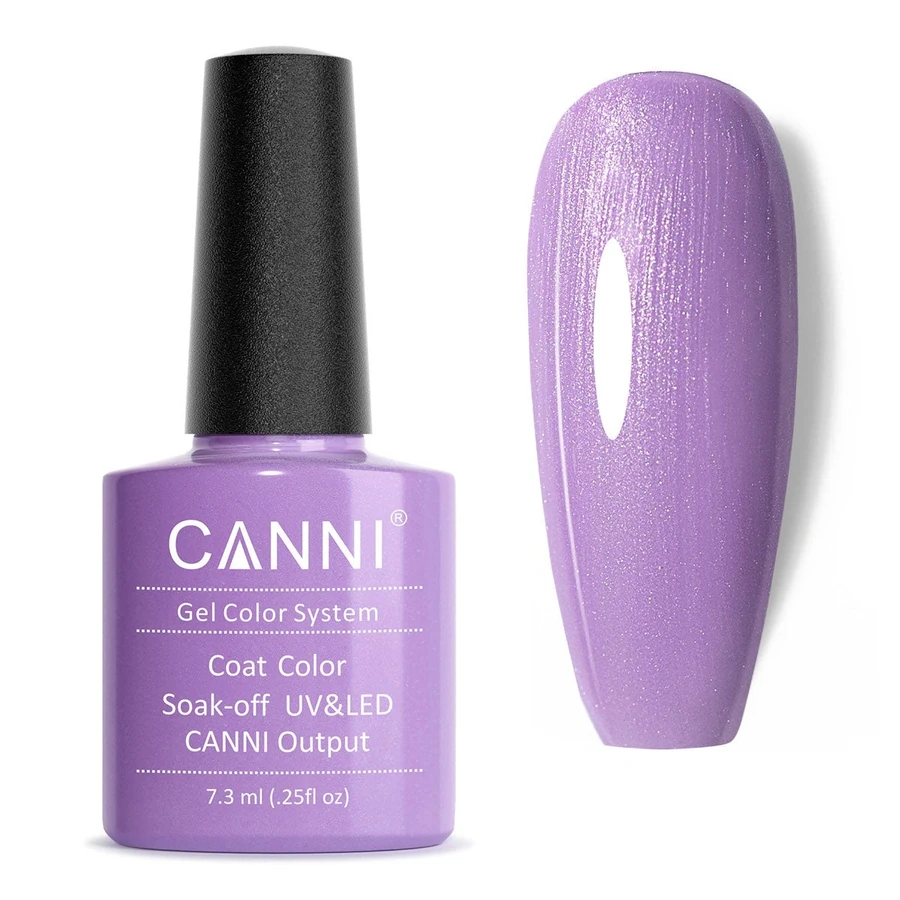 Гель-лак Canni Gel Polish №226 Elegant Purple Pearl світлий ліловий із шиммером 7,3 мл
