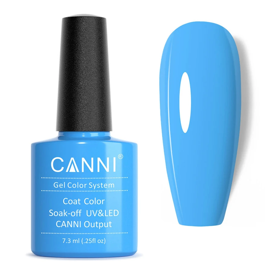 Гель-лак Canni Gel Polish №230 Fresh Blue блакитний, емаль 7,3 мл