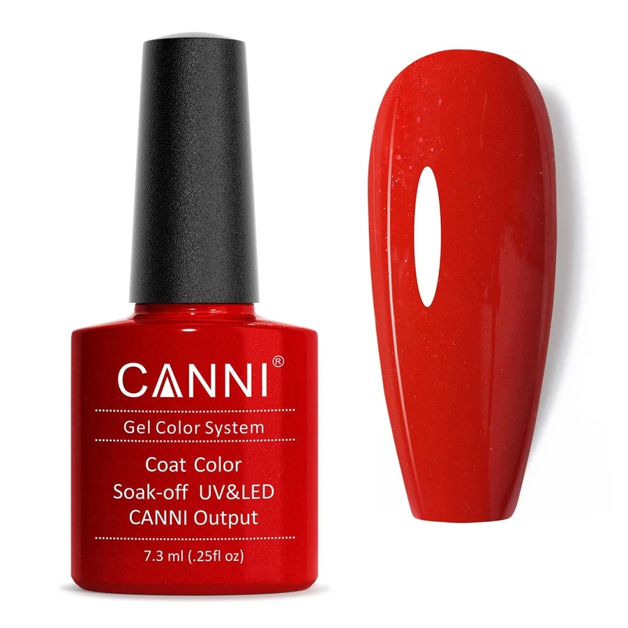 Гель-лак Canni Gel Polish №210 Blood Red кроваво-червоний із шиммером 7,3 мл