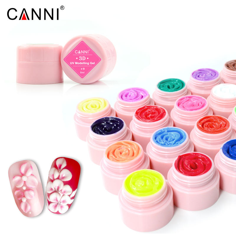 Гель-пластилін для 3D моделювання Canni UV Modelling Gel №02 лілово-рожевий 8 мл