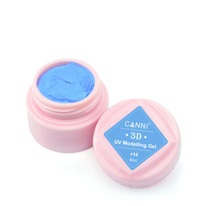 Гель-пластилін для 3D моделювання Canni UV Modelling Gel №14 васильковий 8 мл