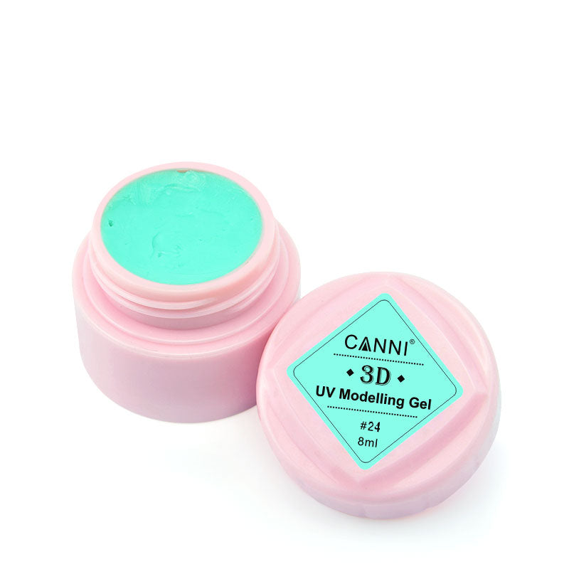 Гель-пластилін для 3D моделювання Canni UV Modelling Gel №24 м`ятний 8 мл