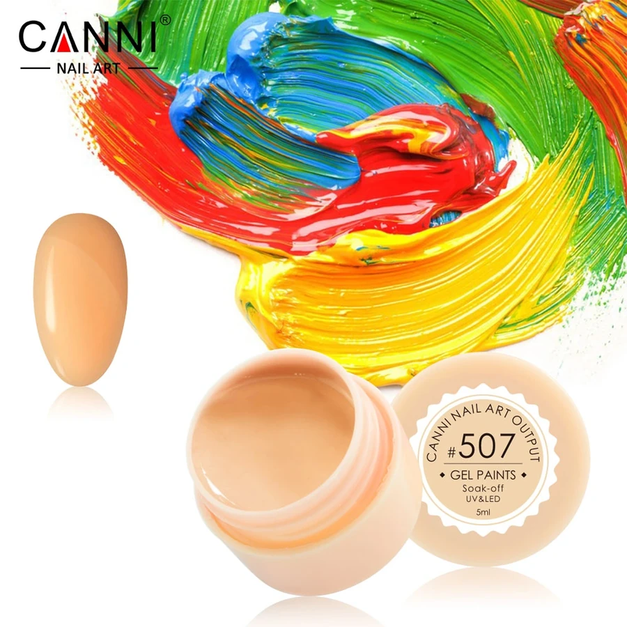 Гель-фарба Canni Gel Paint №507 блідо-жовтогаряча 5 мл