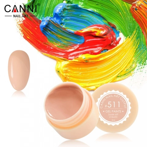 Гель-фарба Canni Gel Paint №511 пастельно-оранжева 5 мл