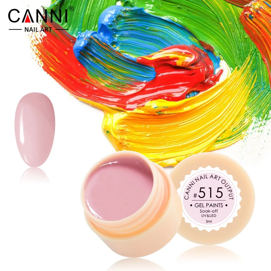 Гель-фарба Canni Gel Paint №515 бліда сіро-лілова 5 мл