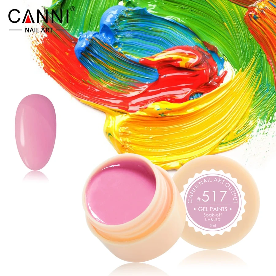 Гель-фарба Canni Gel Paint №517 лилово-рожева 5 мл