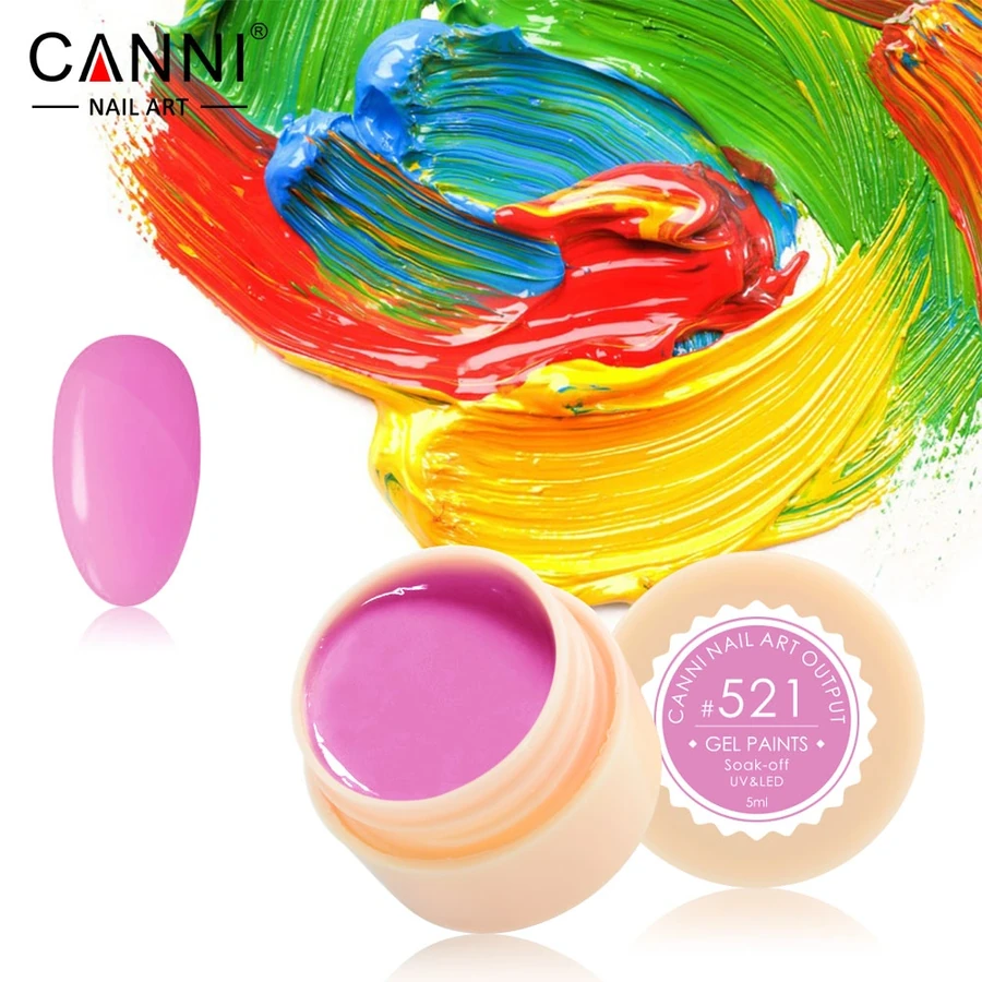 Гель-фарба Canni Gel Paint №521 світла фуксія 5 мл