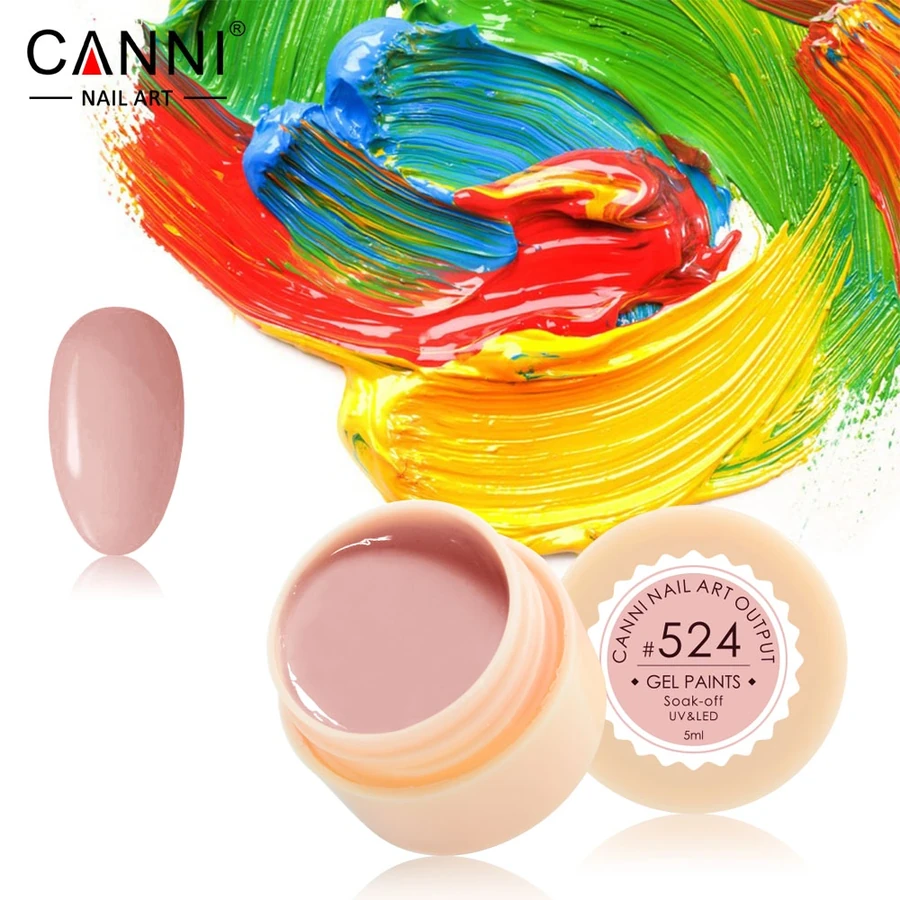 Гель-фарба Canni Gel Paint №524 рожево-бежева 5 мл