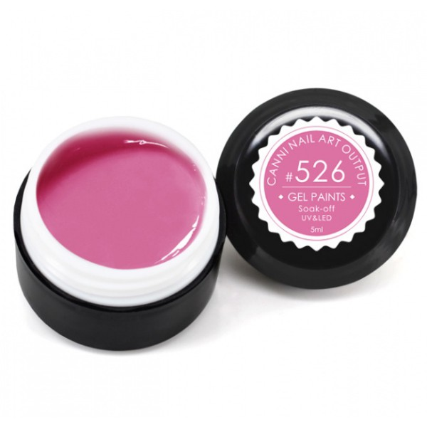 Гель-фарба Canni Gel Paint №526 пастельно-малиновий 5 мл