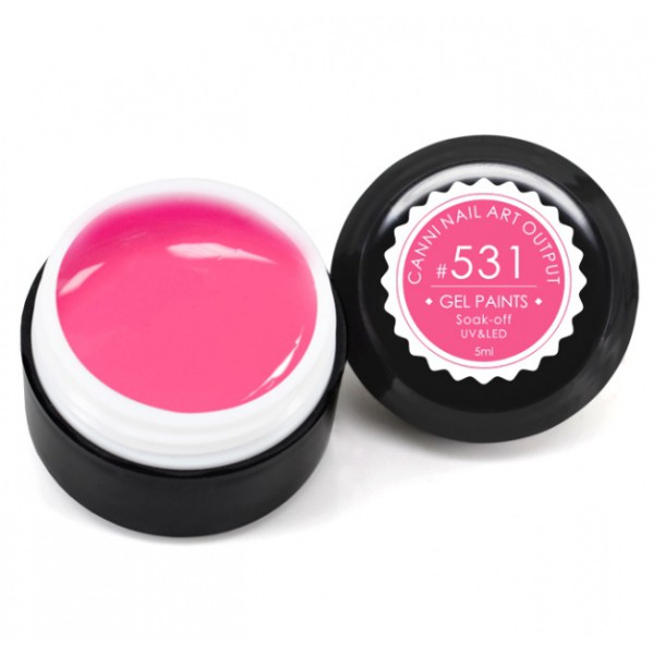 Гель-фарба Canni Gel Paint №531 кораловий 5 мл