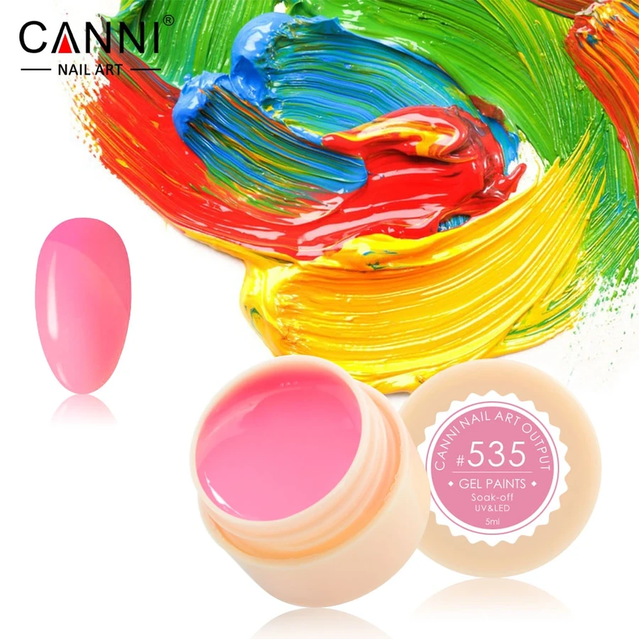 Гель-фарба Canni Gel Paint №535 рожева 5 мл