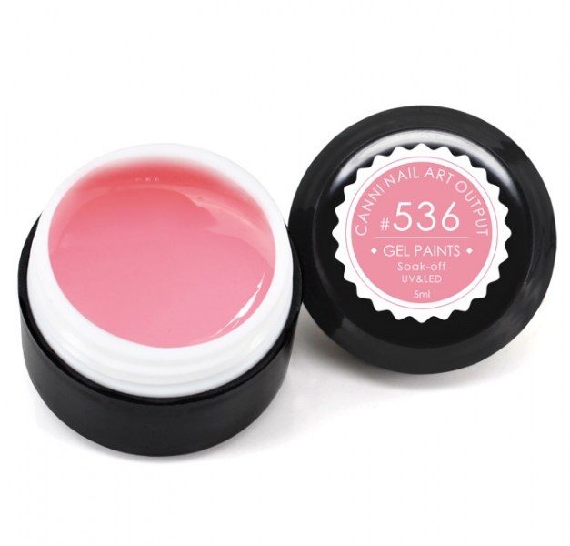 Гель-фарба Canni Gel Paint №536 сіро-рожевий 5 мл