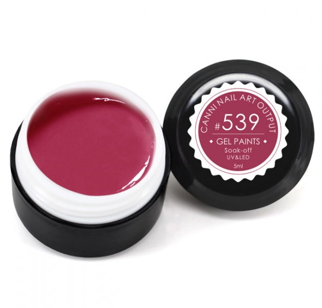 Гель-фарба Canni Gel Paint №539 пурпурово-червоний 5 мл