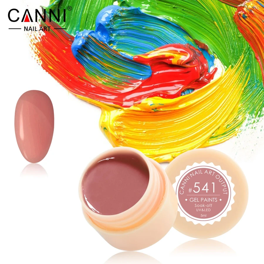 Гель-фарба Canni Gel Paint №541 темна рожево-бежева 5 мл