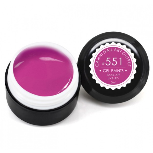 Гель-фарба Canni Gel Paint №551 темна фуксія 5 мл
