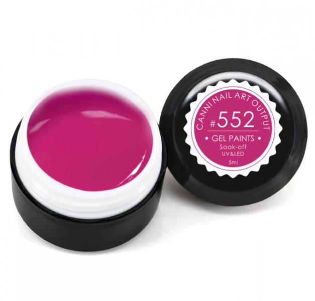Гель-фарба Canni Gel Paint №552 малиновий 5 мл