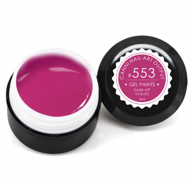 Гель-фарба Canni Gel Paint №553 темно-малиновий 5 мл