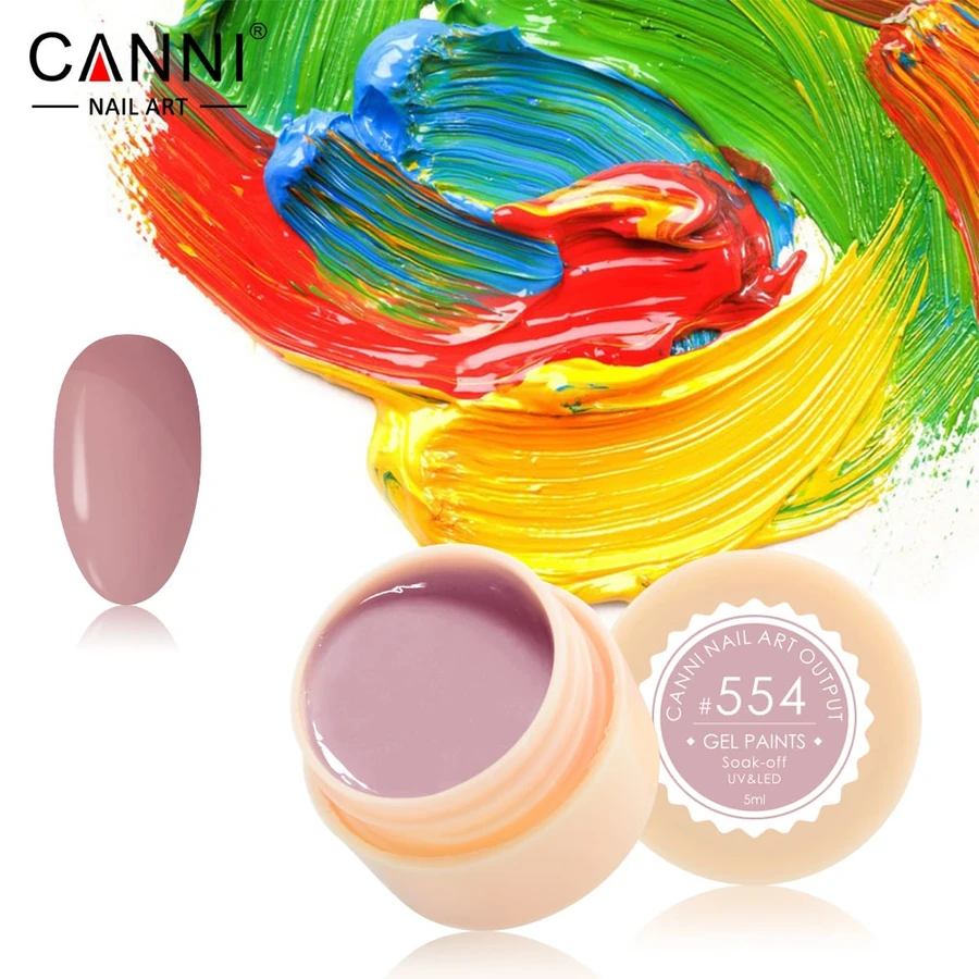 Гель-фарба Canni Gel Paint №554 рожеве какао 5 мл