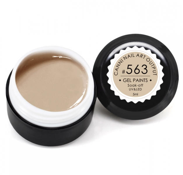 Гель-фарба Canni Gel Paint №563 бежево-жовтий 5 мл