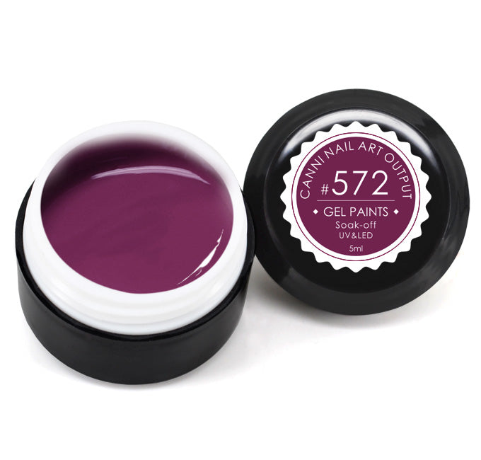 Гель-фарба Canni Gel Paint №572 темний рожево-пурпуровий 5 мл