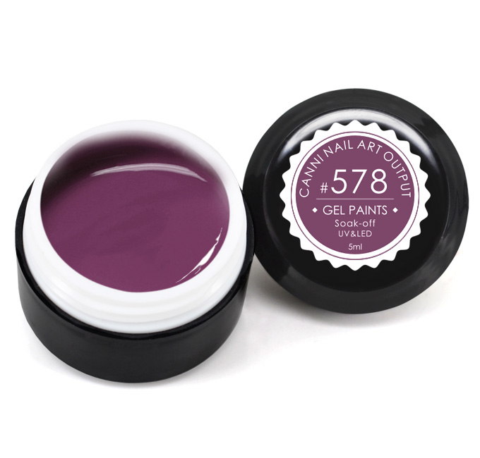 Гель-фарба Canni Gel Paint №578 темний пастельно-ліловий 5 мл