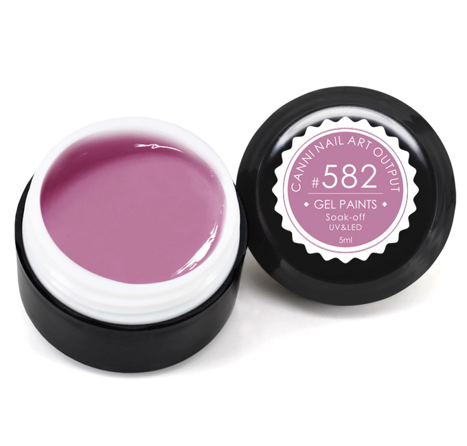 Гель-фарба Canni Gel Paint №582 лілово-рожевий 5 мл