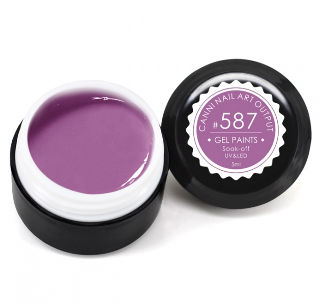 Гель-фарба Canni Gel Paint №587 пастельно-пурпуровий 5 мл