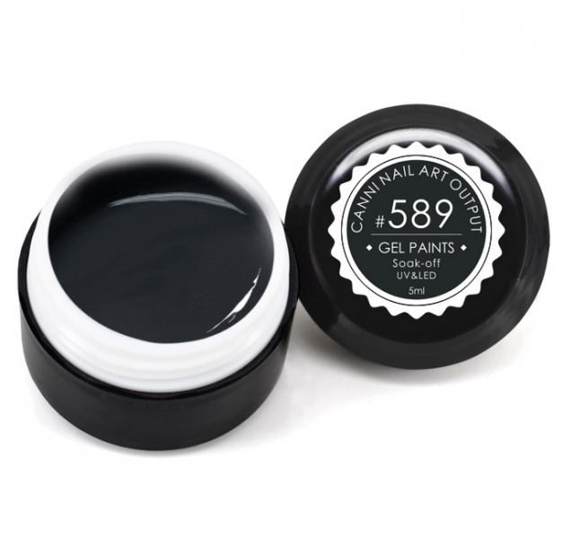 Гель-фарба Canni Gel Paint №589 темно-зелений 5 мл