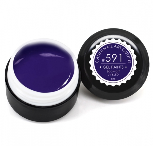 Гель-фарба Canni Gel Paint №591 пастельний темно-синій 5 мл