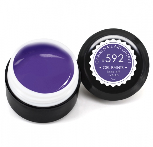 Гель-фарба Canni Gel Paint №592 темний аметистовий 5 мл