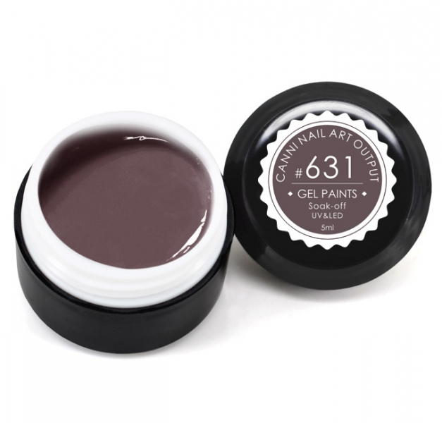 Гель-фарба Canni Gel Paint №631 темний коричнево-сірий 5 мл