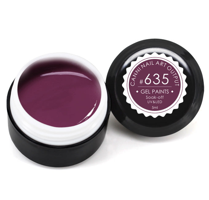 Гель-фарба Canni Gel Paint №635 пастельно-сливовий 5 мл