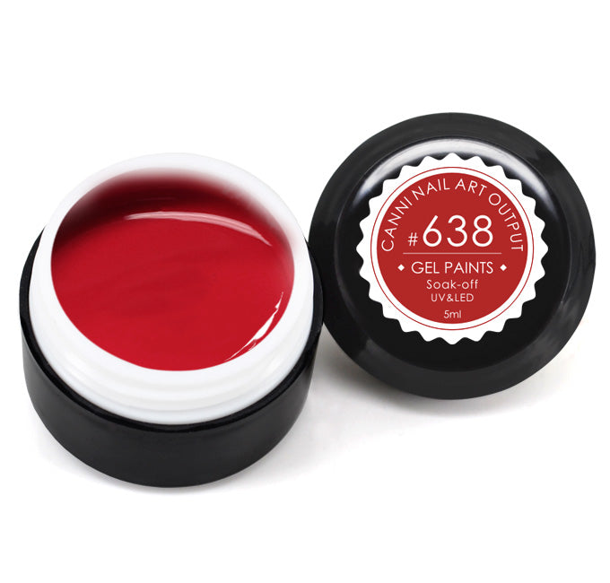 Гель-фарба Canni Gel Paint №638 червоний 5 мл