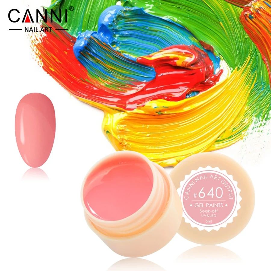 Гель-фарба Canni Gel Paint №640 ніжно-рожева 5 мл