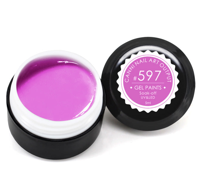 Гель-фарба Canni Gel Paint №597 пастельний темно-рожевий 5 мл