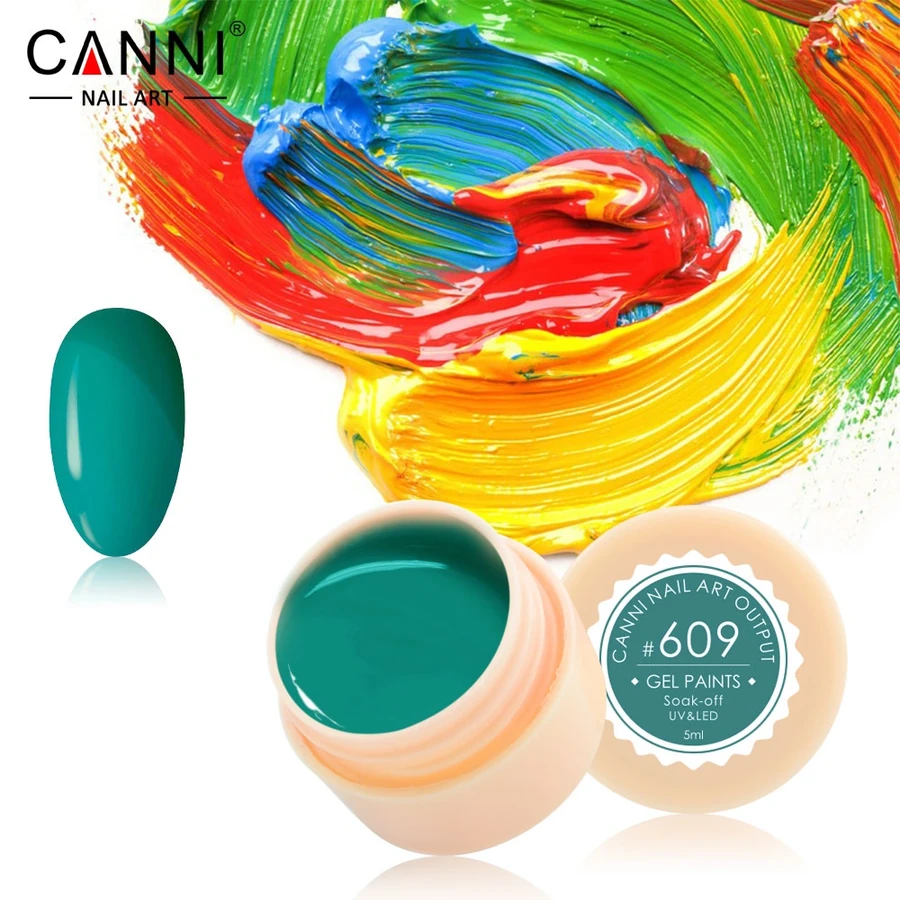 Гель-фарба Canni Gel Paint №609 нефритова 5 мл