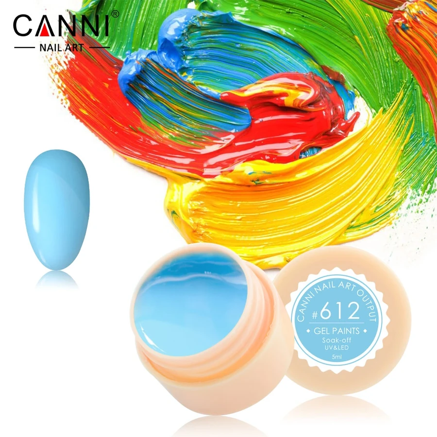 Гель-фарба Canni Gel Paint №612 блакитна 5 мл