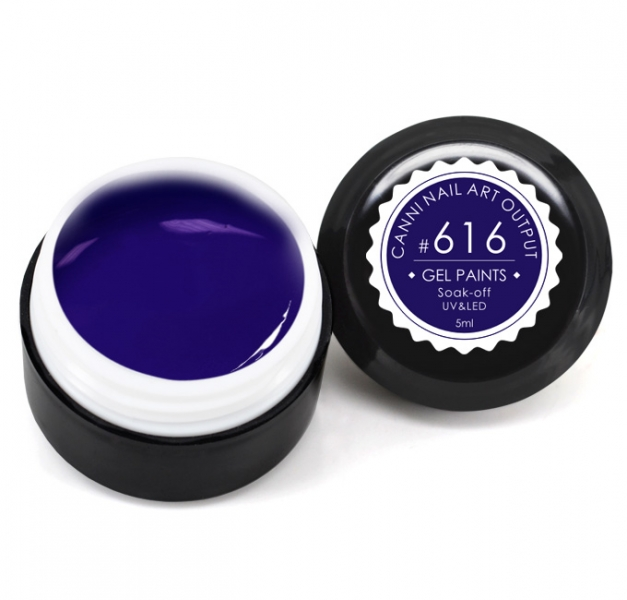 Гель-фарба Canni Gel Paint №616 темно-синій 5 мл