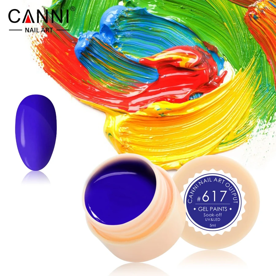 Гель-фарба Canni Gel Paint №617 пастельно-синя 5 мл