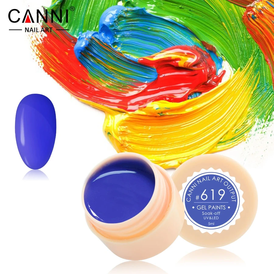 Гель-фарба Canni Gel Paint №619 василькова 5 мл