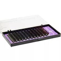 Вії вигин D 0.20 Kodi Curved Eyelashes D 0.20 (16 rows: 12мм), Purple Package 16 рядів: 12 мм